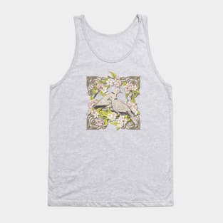 Celtic Collared Doves in Blossom Tank Top